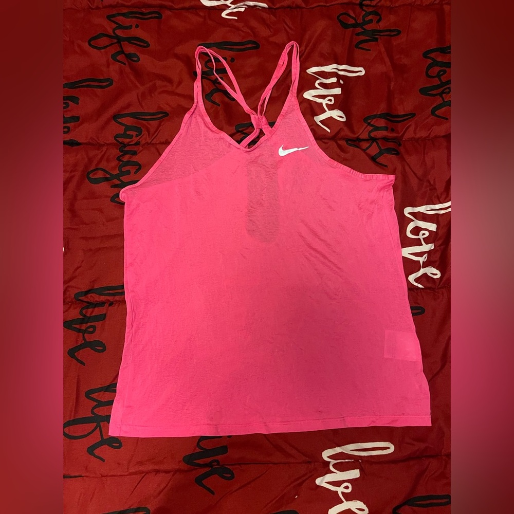 Nike, hot pink dri-fit tank top. Size Small